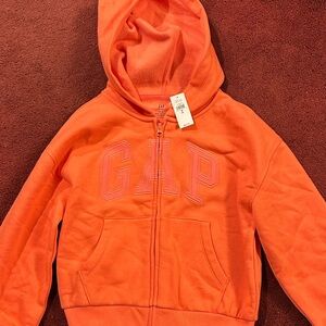 GAP Kids Vibrant Orange Zip-Up Hoodie